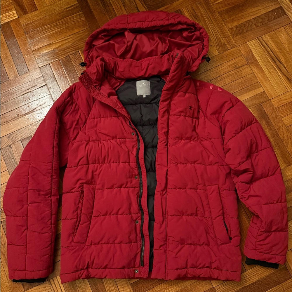 Wolf & Hank Amsterdam red puffer jacket